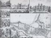 unknow artist, Plan and views of Esher